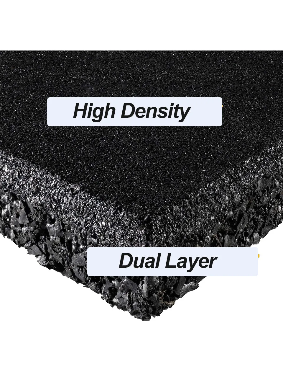 1441 Fitness Heavy Duty Gym Tile Black 20 mm - 100 x 100 CM | Rubber Flooring
