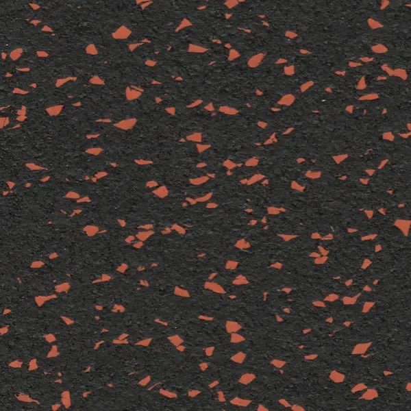 1441 Fitness Speckled Orange Gym Flooring 100 x 100 (cm) - 20 mm Thickness