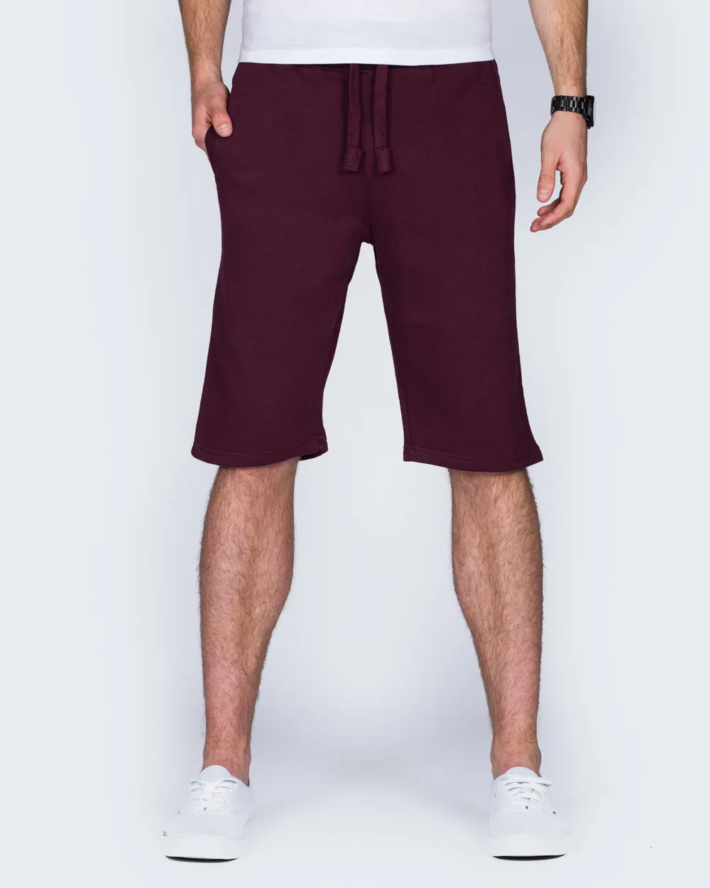 2t Tall Sweat Shorts (burgundy)