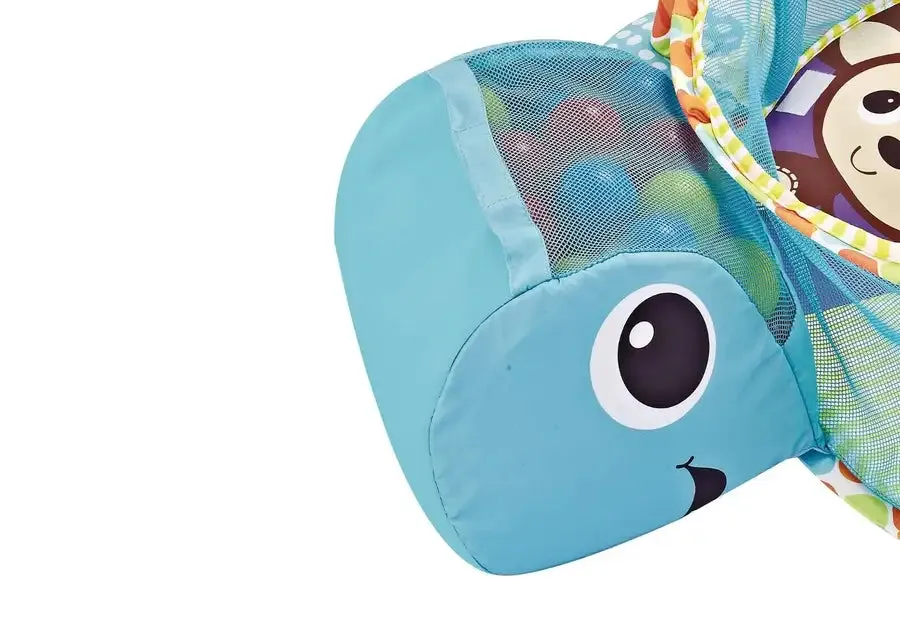 3-in-1 Baby Activity Gym Mat & Ball Pit Blue Turtle - 88968