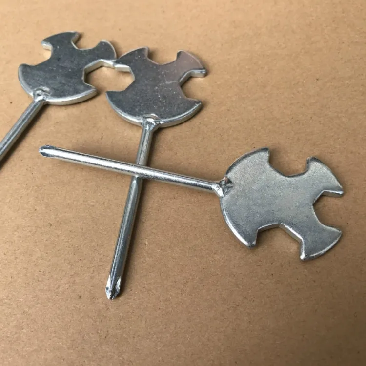 3pcs Multifunctional Punching Open End Wrench Cross Screwdriver Wrench Treadmill Fitness Equipment Reparing Tools, Specification:Round