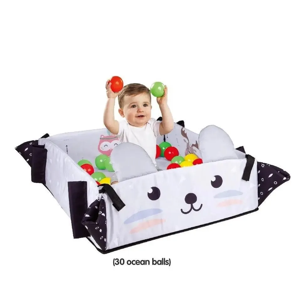 5 in 1 Infant Floor Kick N Play Mat Baby Jungle Gym Activity