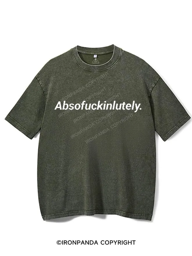 ABSOFUCKINLUTELY VINTAGE GYM SHIRT