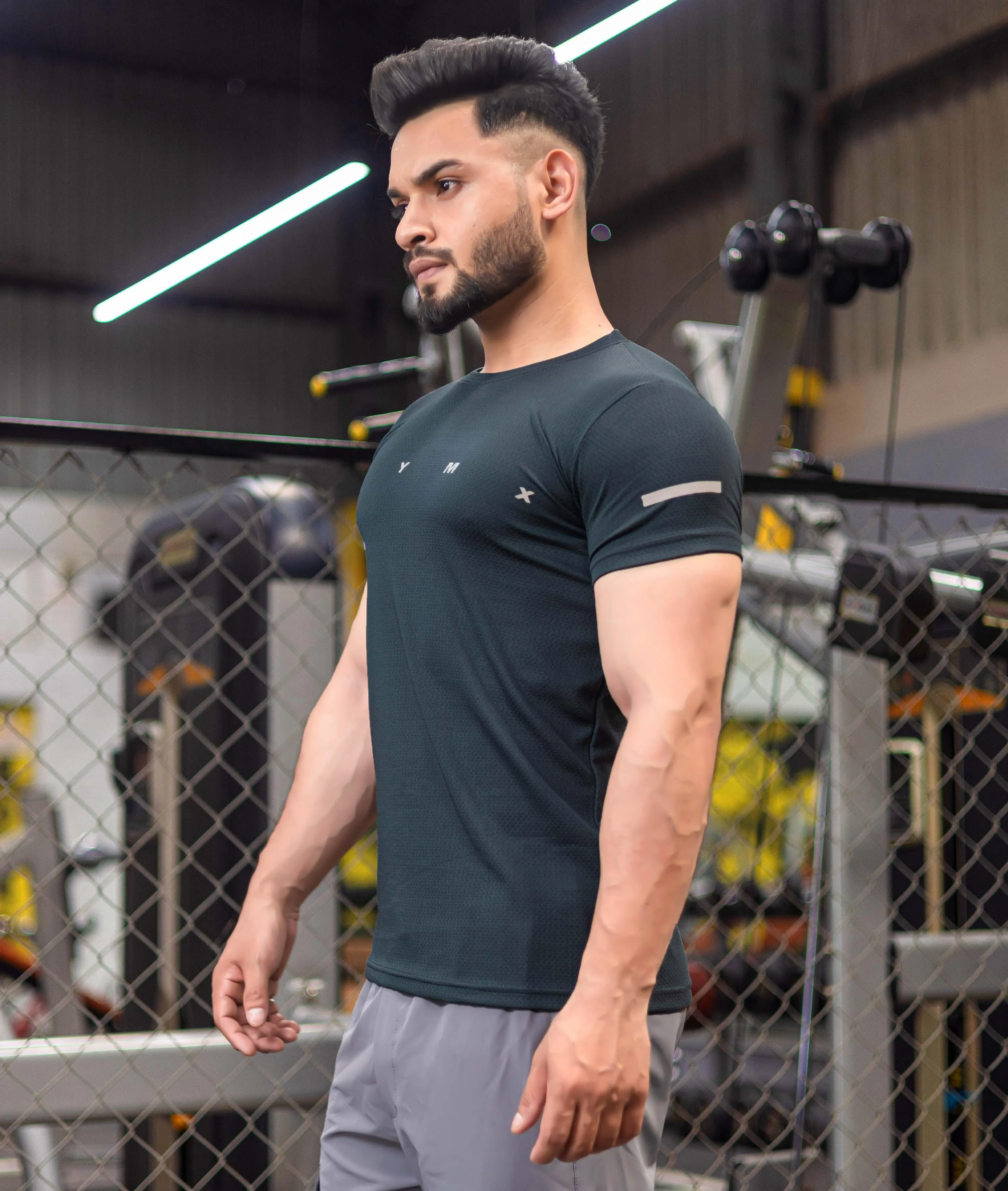 Ace GymX Tees: Mystique Grey