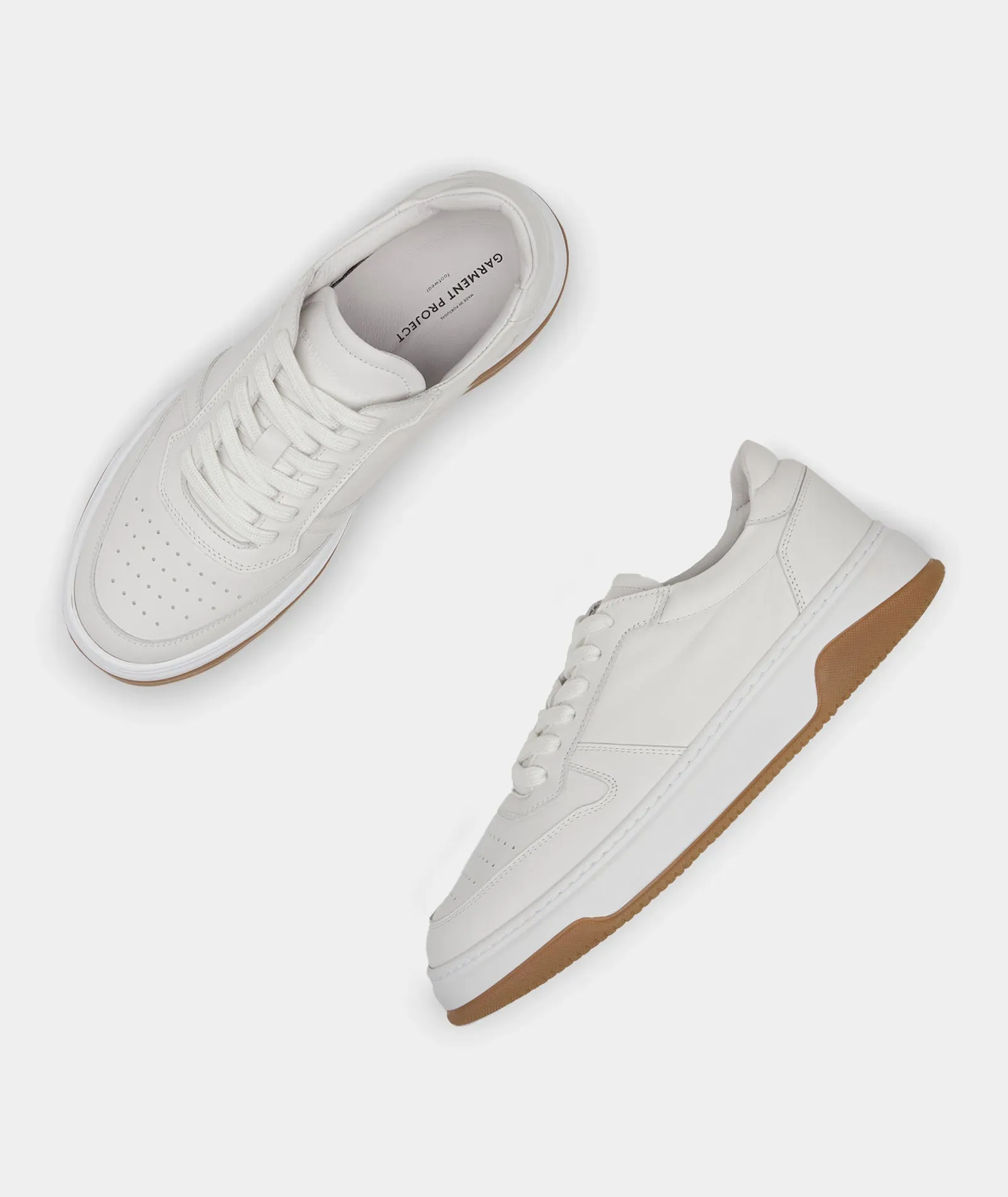 Ace - White Leather / Gum