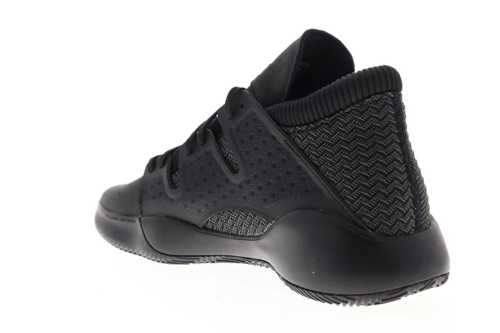 Adidas Pro Vision BB9303 Mens Black Canvas Mid Top Athletic Gym Basketball Shoes