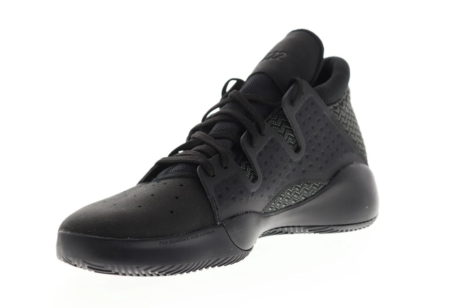 Adidas Pro Vision BB9303 Mens Black Canvas Mid Top Athletic Gym Basketball Shoes
