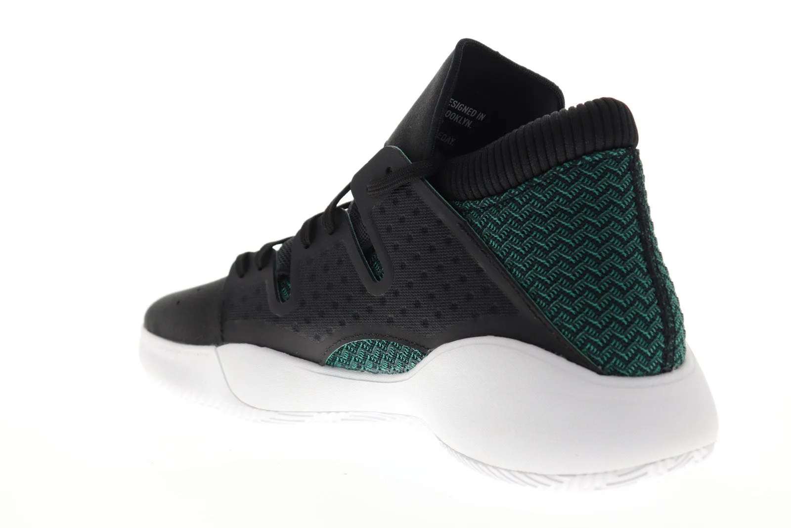 Adidas Pro Vision D96946 Mens Black Canvas Mid Top Athletic Gym Basketball Shoes