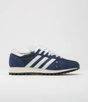 Adidas x Pop Trading Company TRX Shoes - Collegiate Navy / FTWR White / Chalk White