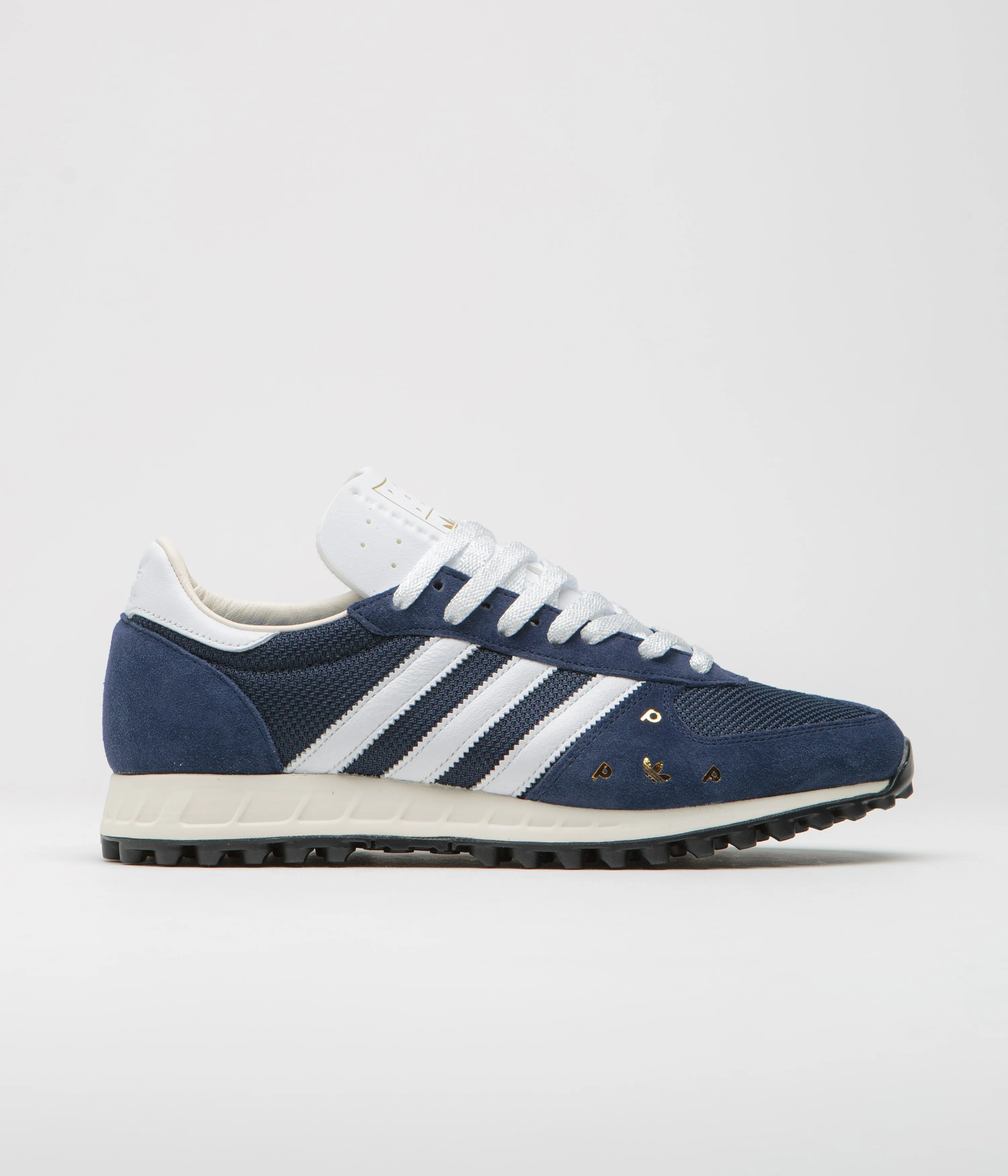 Adidas x Pop Trading Company TRX Shoes - Collegiate Navy / FTWR White / Chalk White