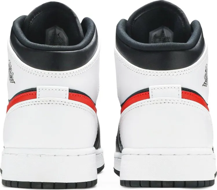 Air Jordan 1 Mid GS Chile Red, black