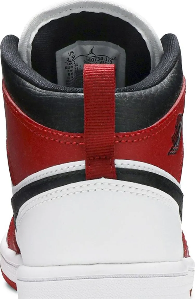 Air Jordan 1 Mid PS Chicago, black and red
