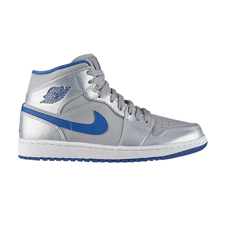 Air Jordan 1 Mid 'Wolf Grey' Sneakers, Gray
