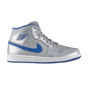 Air Jordan 1 Mid 'Wolf Grey' Sneakers, Gray