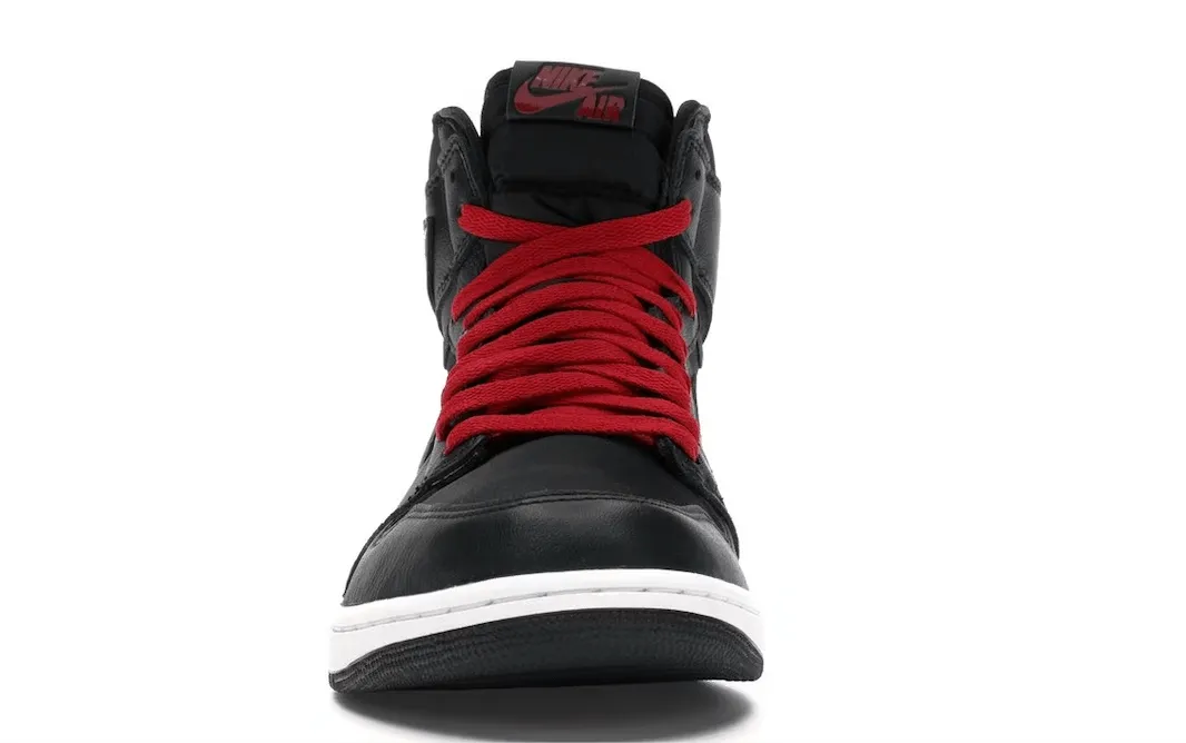 Air Jordan 1 Retro High Black Satin Gym Red