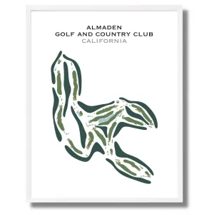 Almaden Golf & Country Club, California - Printed Golf Course