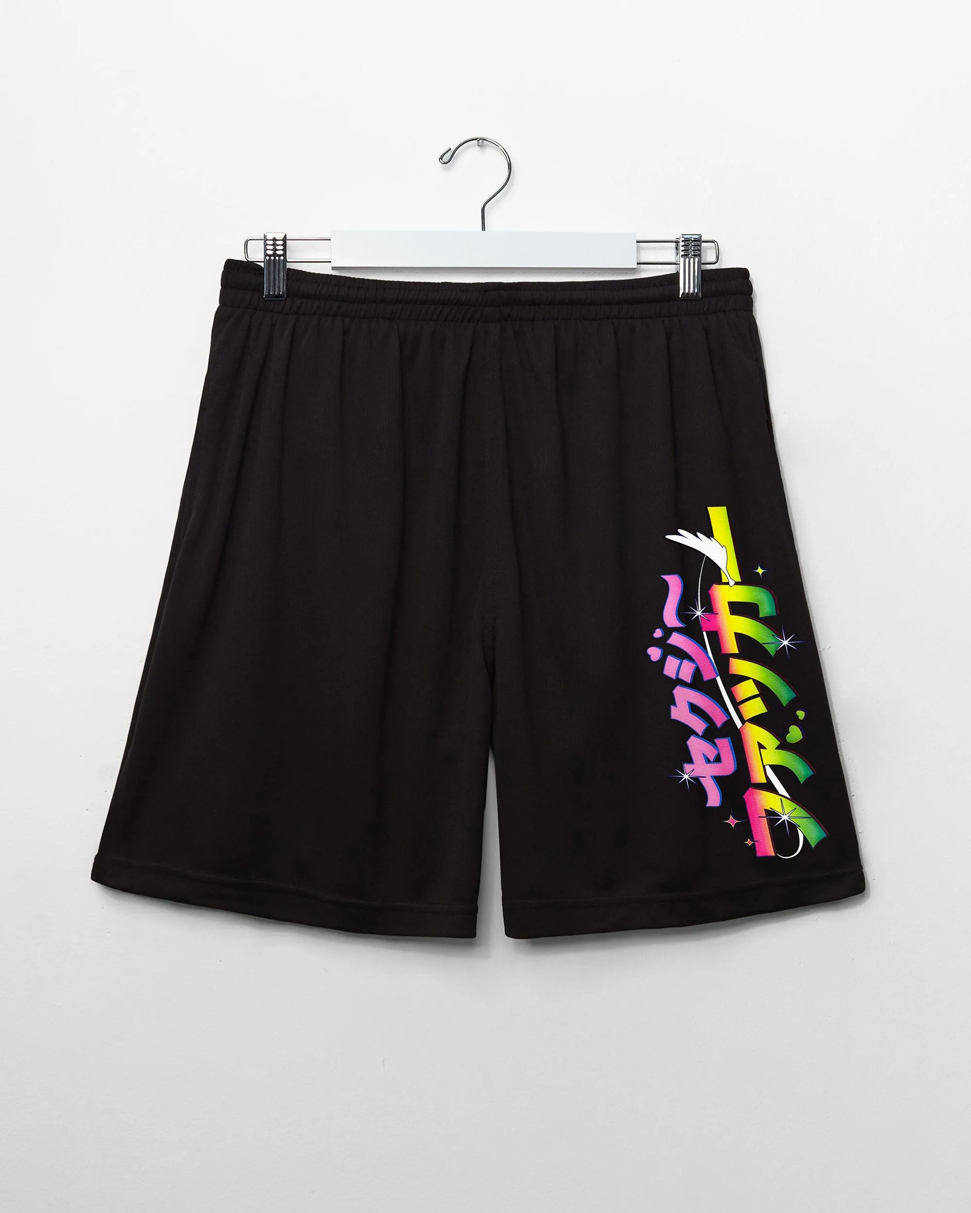 Anime Style black mens Basketball Shorts