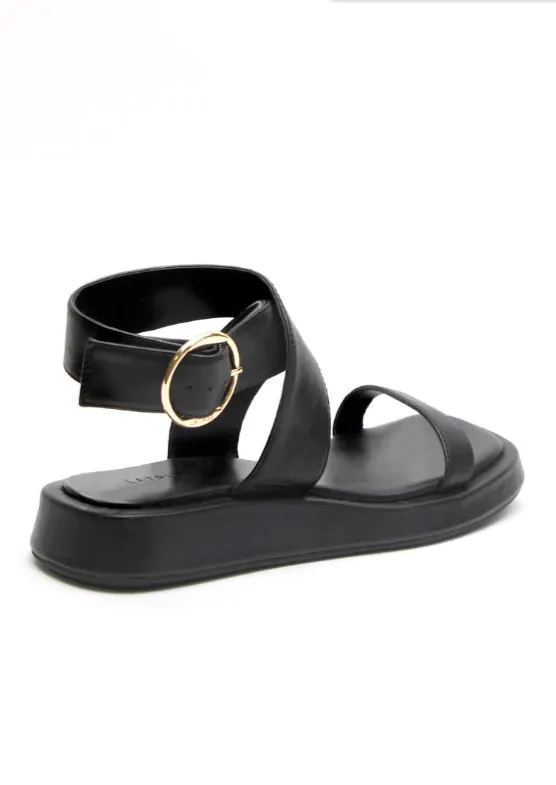 Ankle Wrap Sandal Black