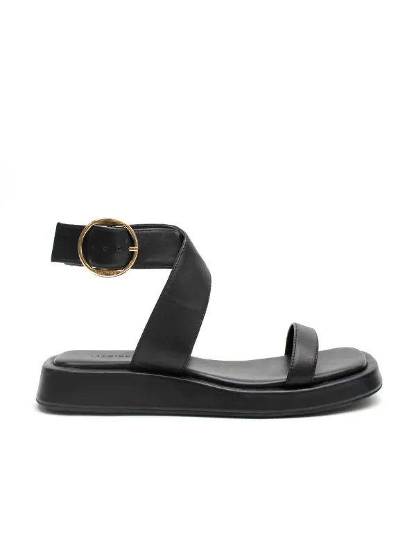 Ankle Wrap Sandal Black