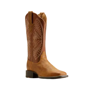 Ariat Women's Round Up Ruidoso Western Pearliburnished Chestnut Boots