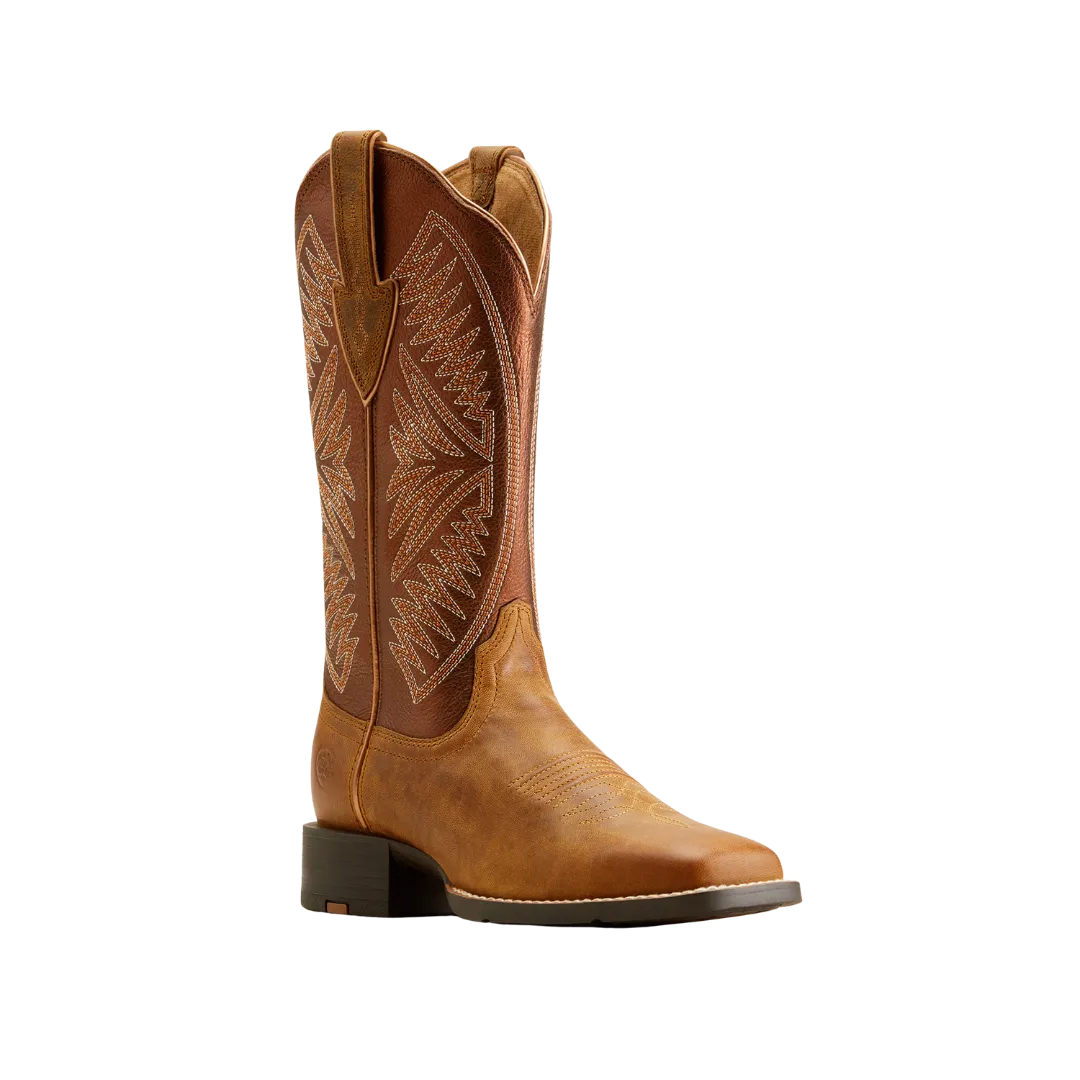 Ariat Women's Round Up Ruidoso Western Pearliburnished Chestnut Boots