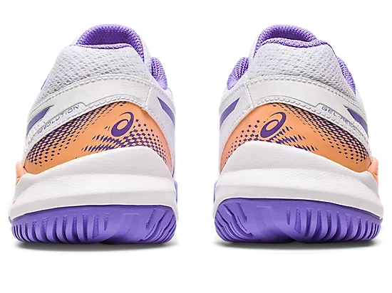 Asics Kids's GEL-RESOLUTION 9 GS Tennis Shoes in White/Amethyst