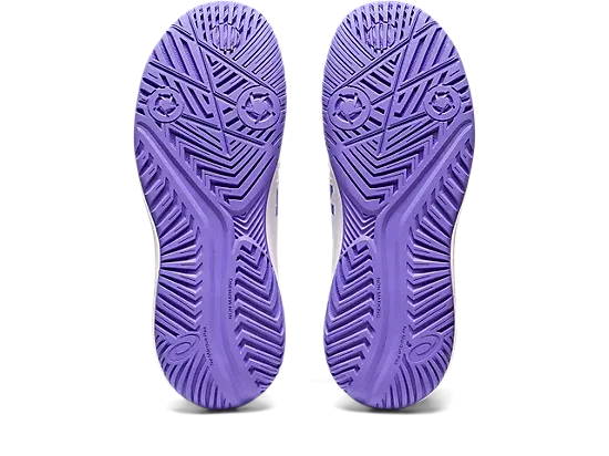 Asics Kids's GEL-RESOLUTION 9 GS Tennis Shoes in White/Amethyst
