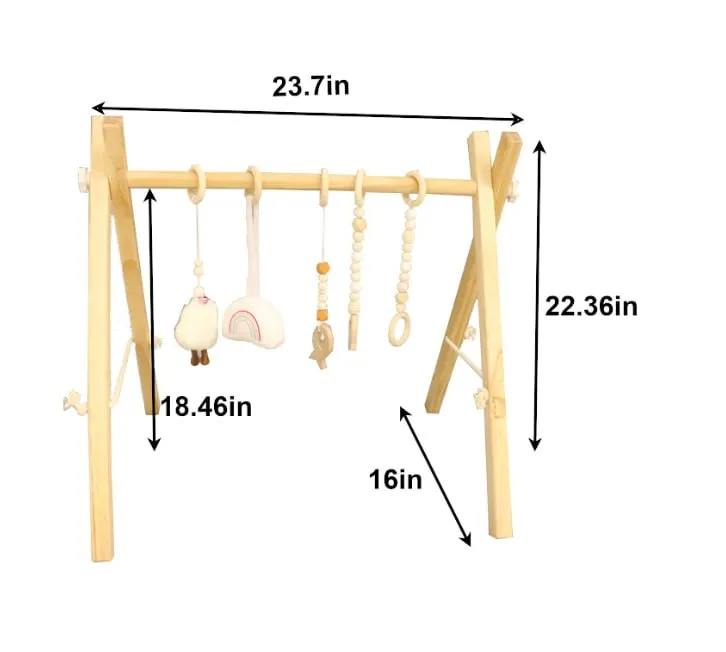 Avenlur Lilac Wooden Baby Gym