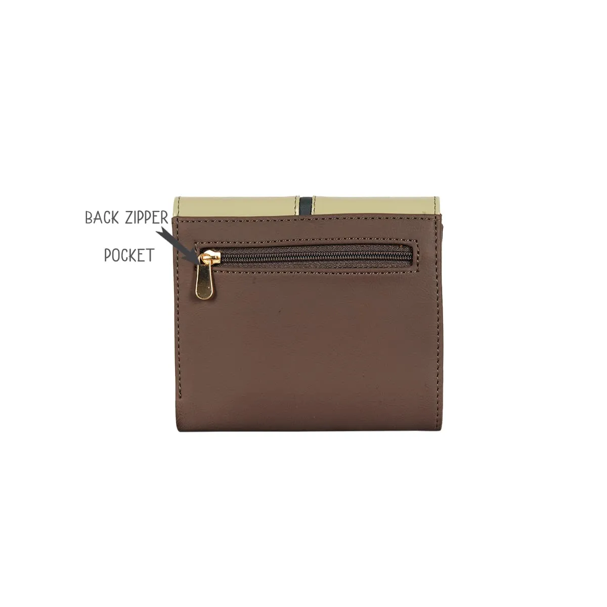 Baggit Women's 3 Fold Wallet - Small (Beige)