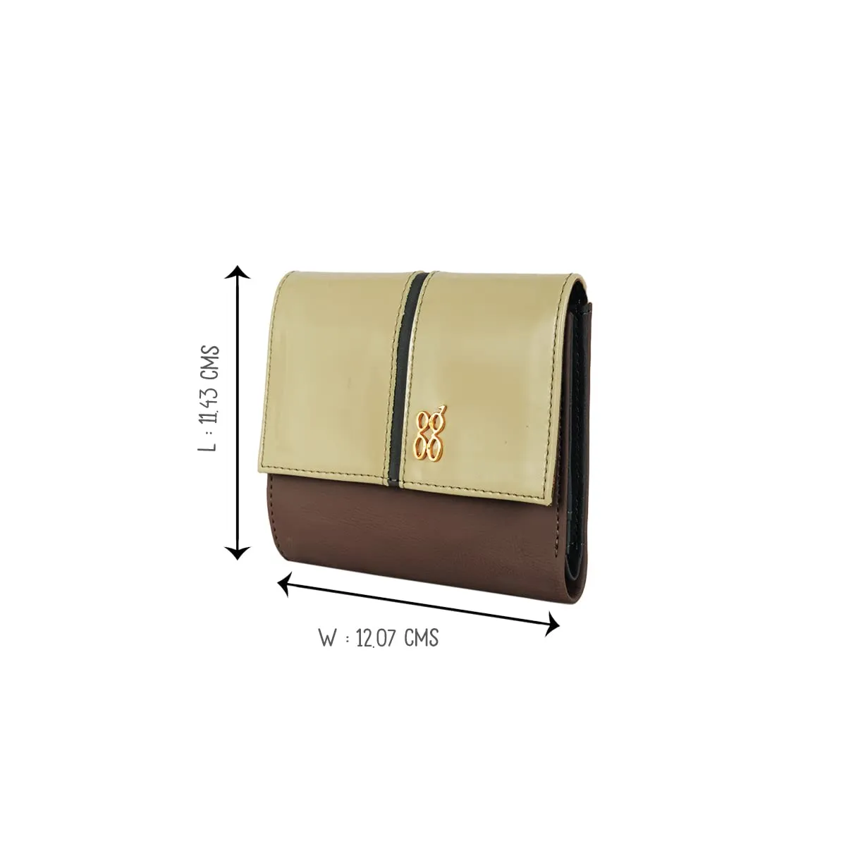 Baggit Women's 3 Fold Wallet - Small (Beige)