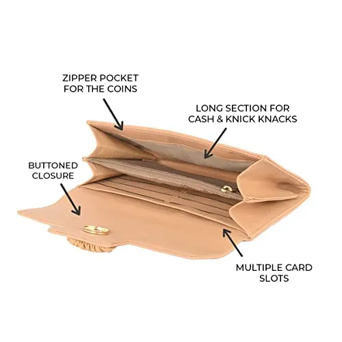 Baggit Women's Harmonium Wallet - Large (Beige)