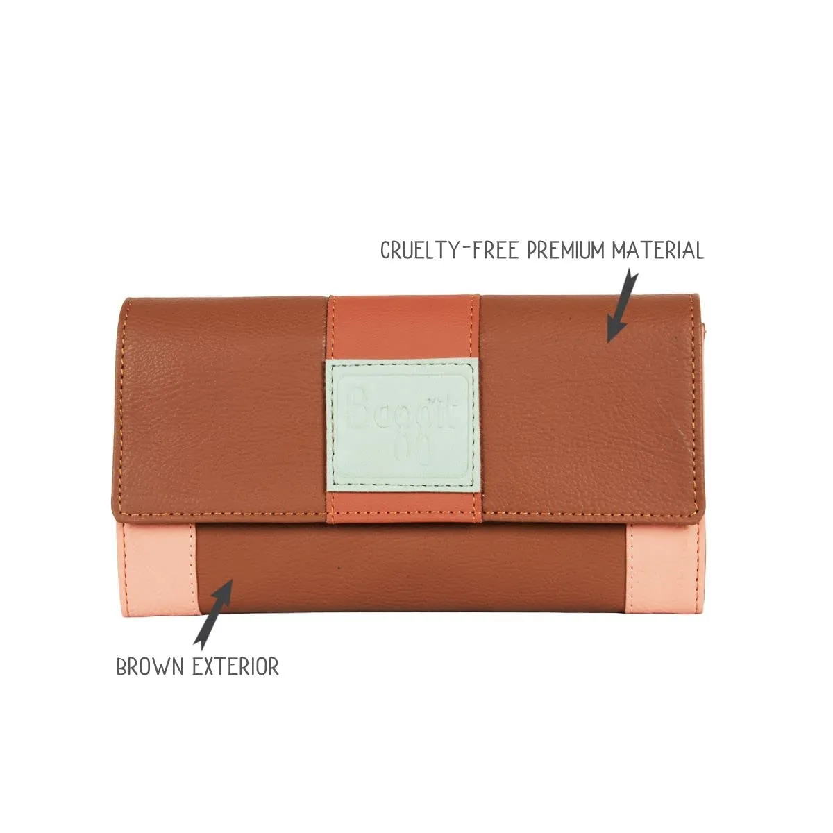 Baggit Women's Harmonium Wallet - Large (Brown)