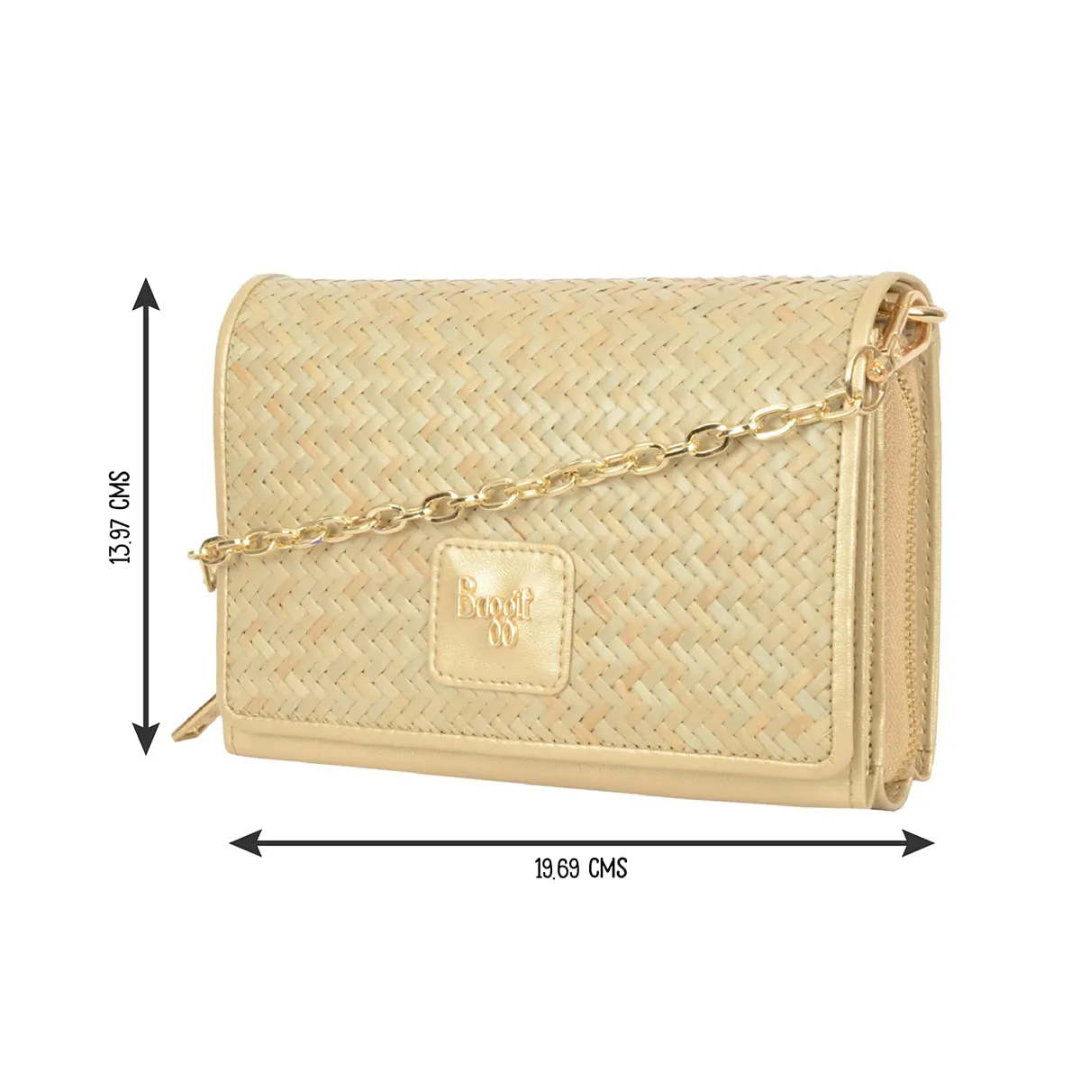 Baggit Women's Sling Bag (Gold)