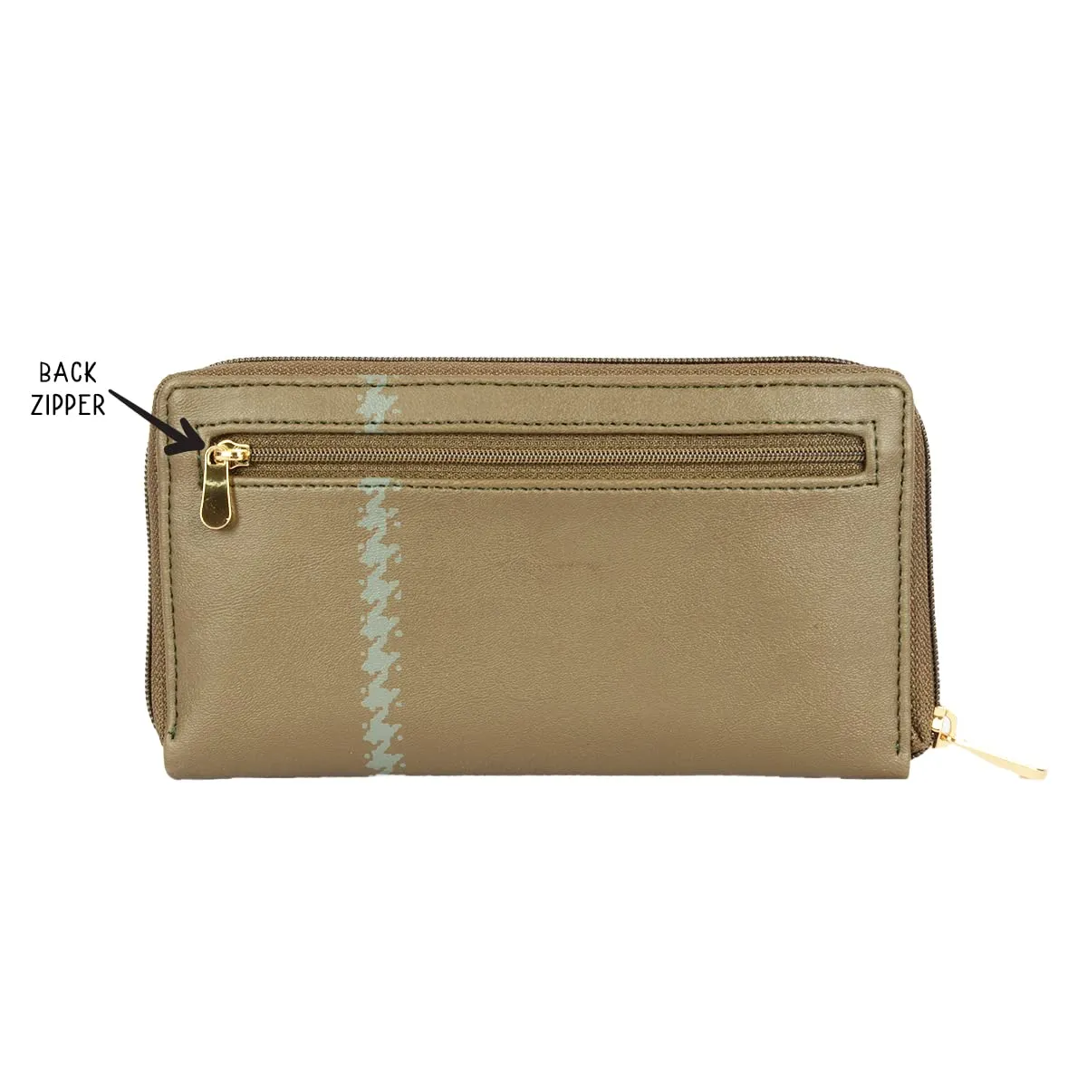 Baggit Women's Ziparound Wallet - Large (Green)
