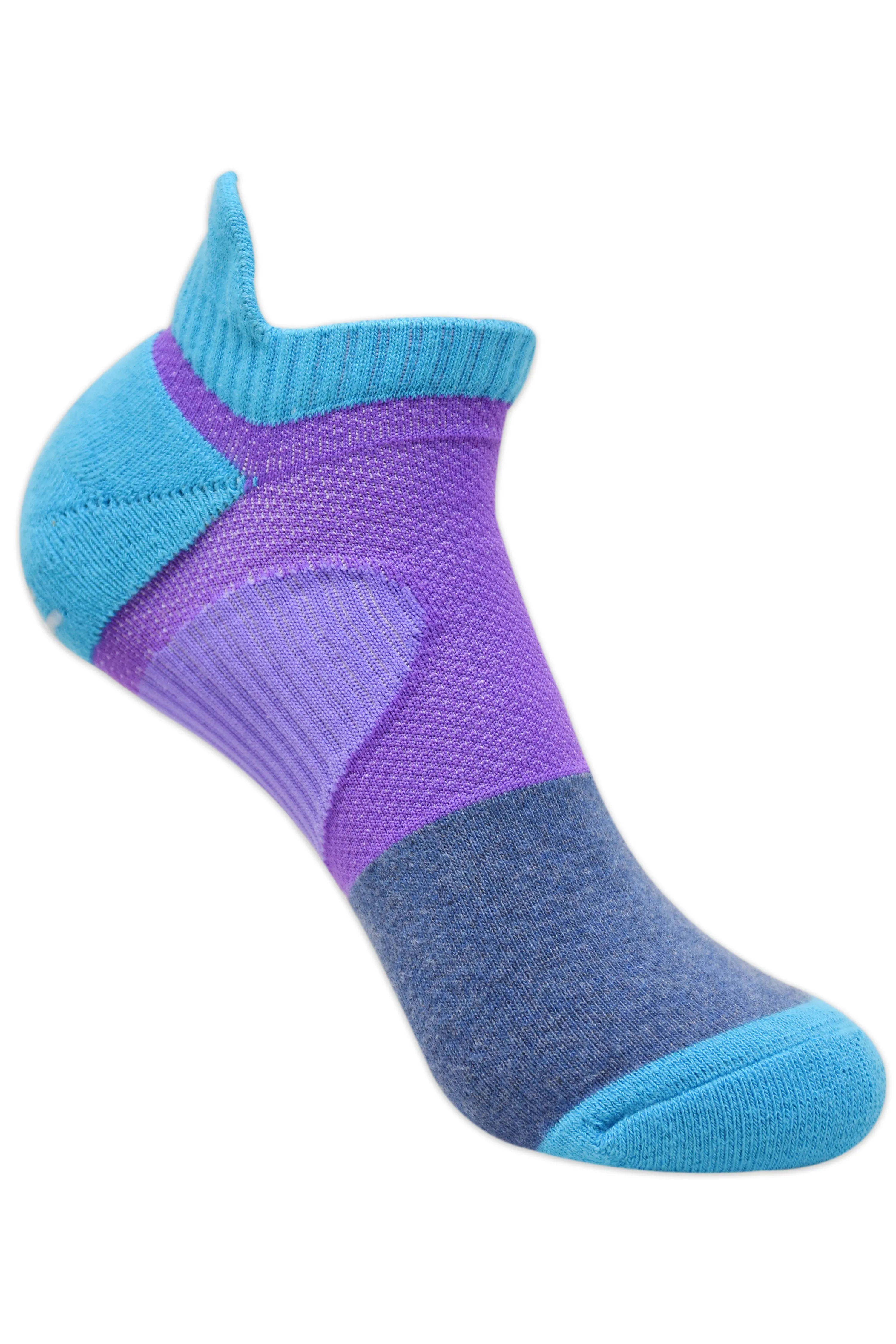 Balenzia Women's low cut skid proof, gym socks with mesh knit- Grey, Blue, Black-(Pack of 3 Pairs/1U)
