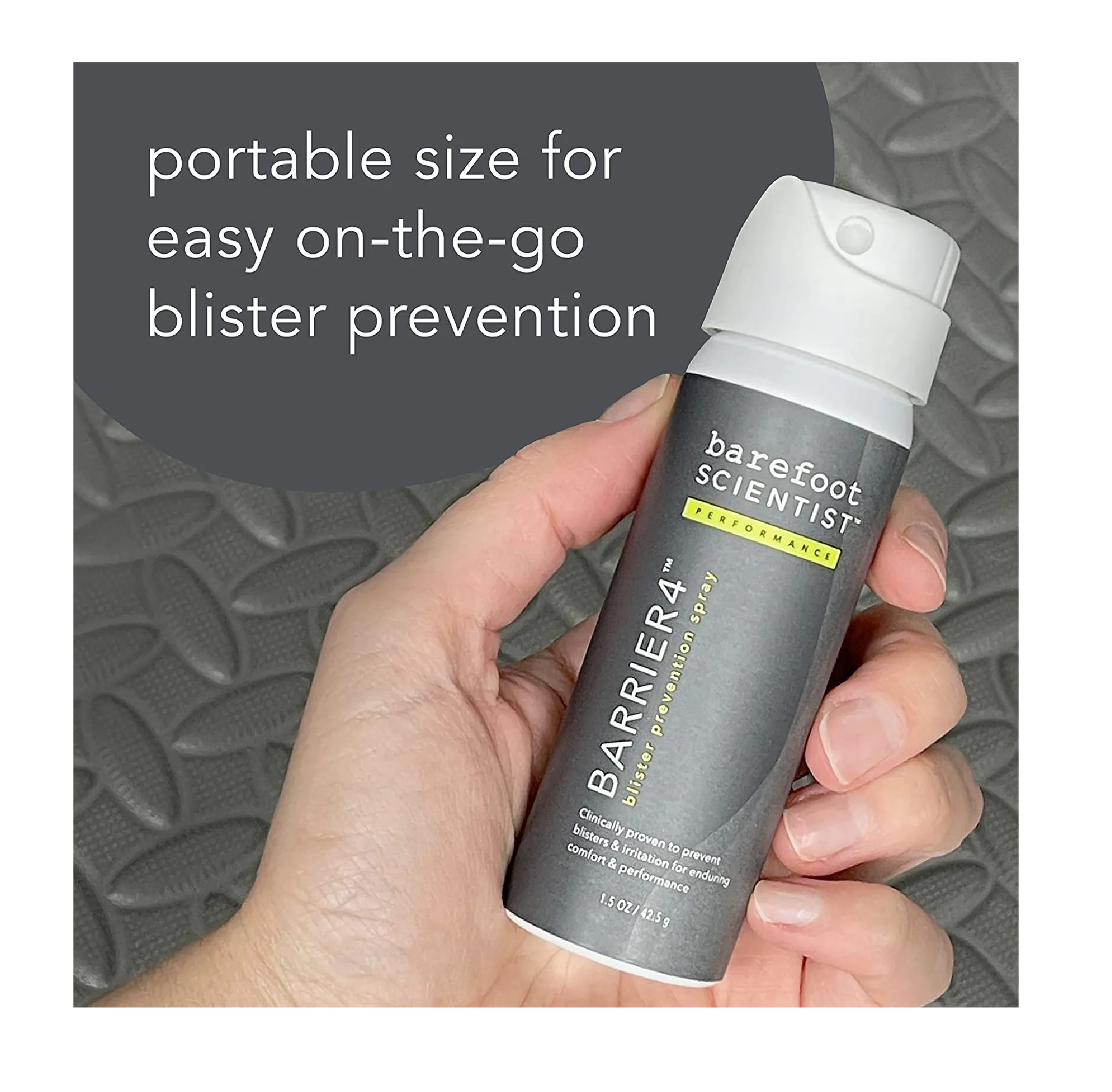 Barefoot Scientist Barrier4 Body Anti Chafing Sport Spray Blister Prevention Foot Spray for Men and Women Athletes 1.5 oz