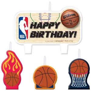 Basketball NBA Candle Set, 4 Count