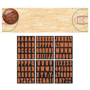 Basketball NBA Giant Customizable Paper Letter Banner, 65 x 20 Inches, 1 Count