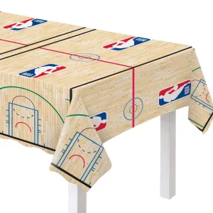 Basketball NBA Rectangular Plastic Table Cover, 54 x 96 Inch, 1 Count
