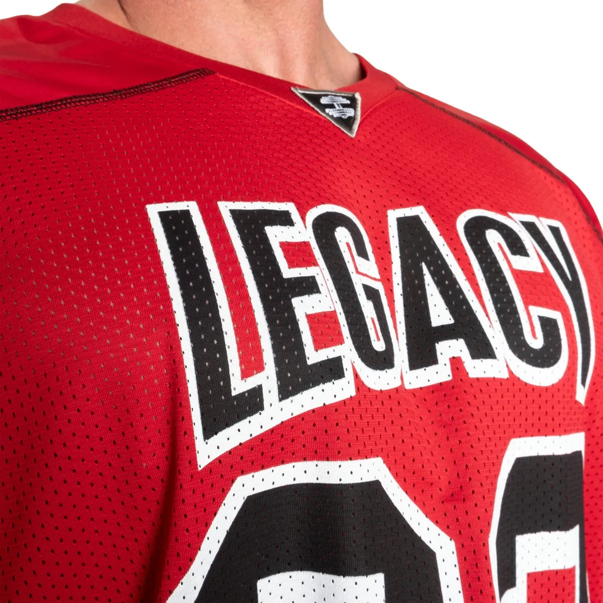 Better Bodies Legacy Football Tee - Chilli Red