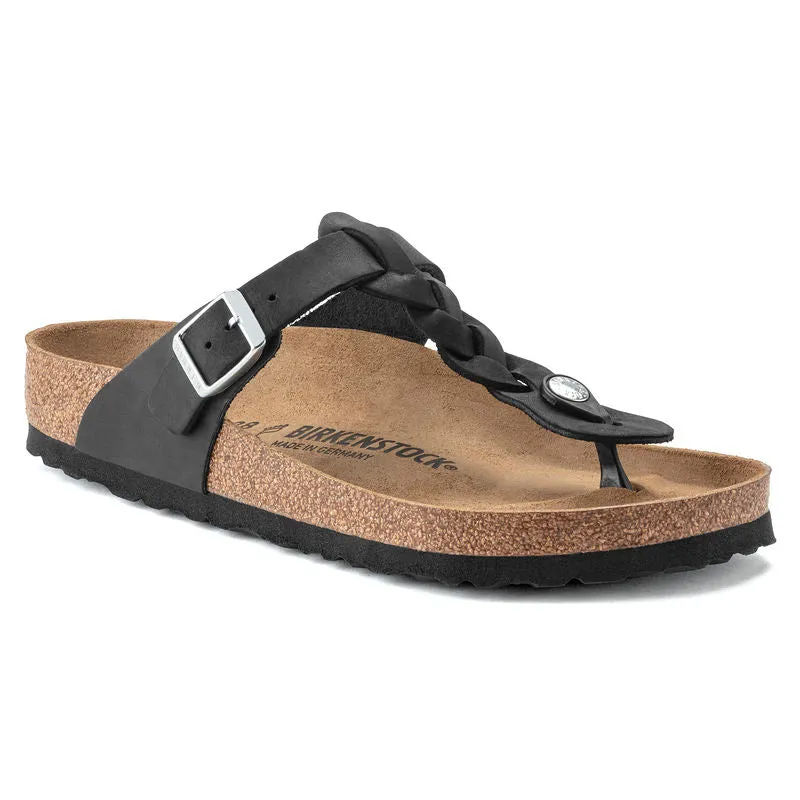 Birkenstock Womens Gizeh Braid Oiled Leather Sandal