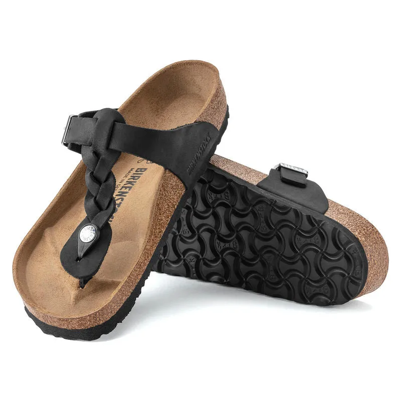 Birkenstock Womens Gizeh Braid Oiled Leather Sandal