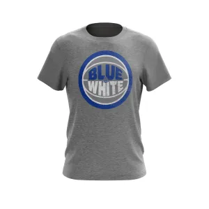 Blue and White Tee
