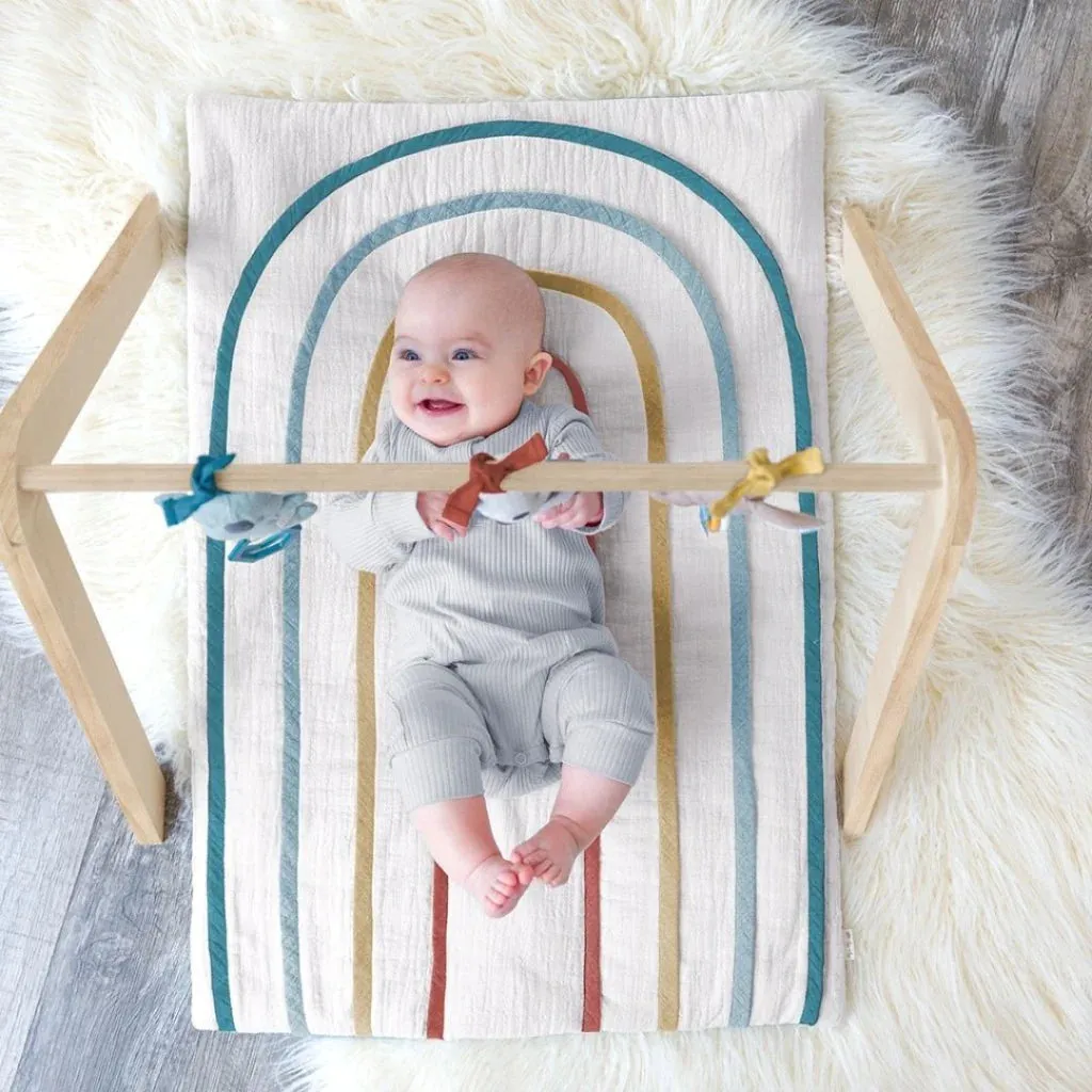 Blue Rainbow Activity Mat With Toys