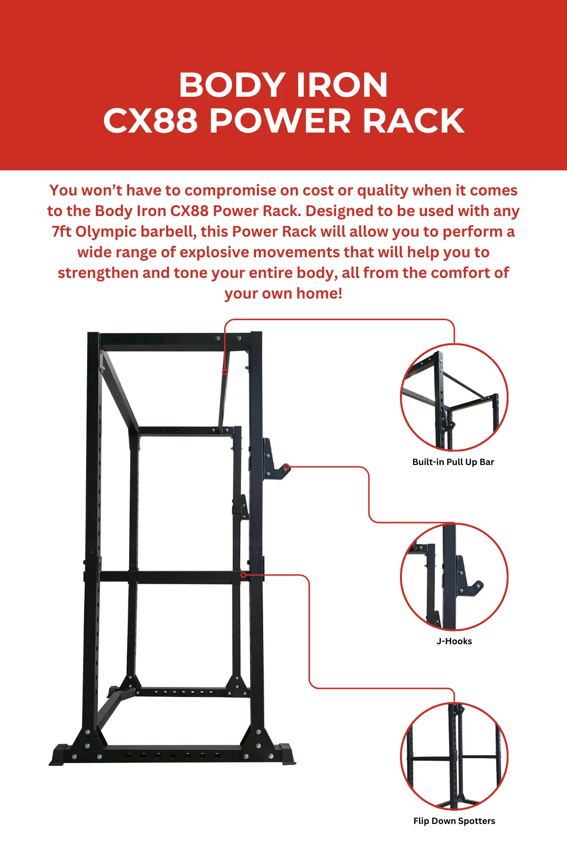 Body Iron CX88 Power Rack Elite Set
