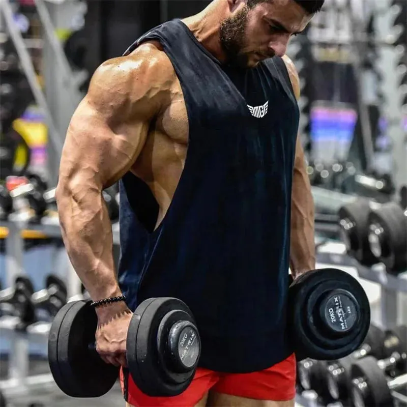 Bodybuilding Tank Tops Men Sports Sleeveless shirt Muscle
