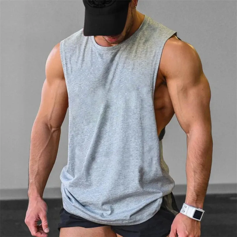 Bodybuilding Tank Tops Men Sports Sleeveless shirt Muscle