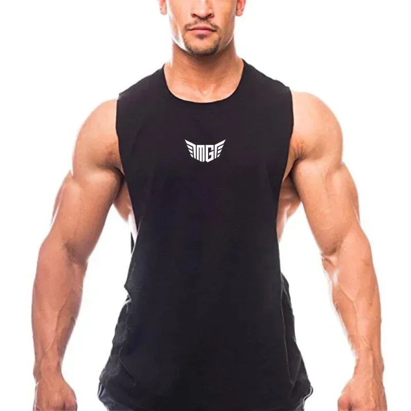 Bodybuilding Tank Tops Men Sports Sleeveless shirt Muscle