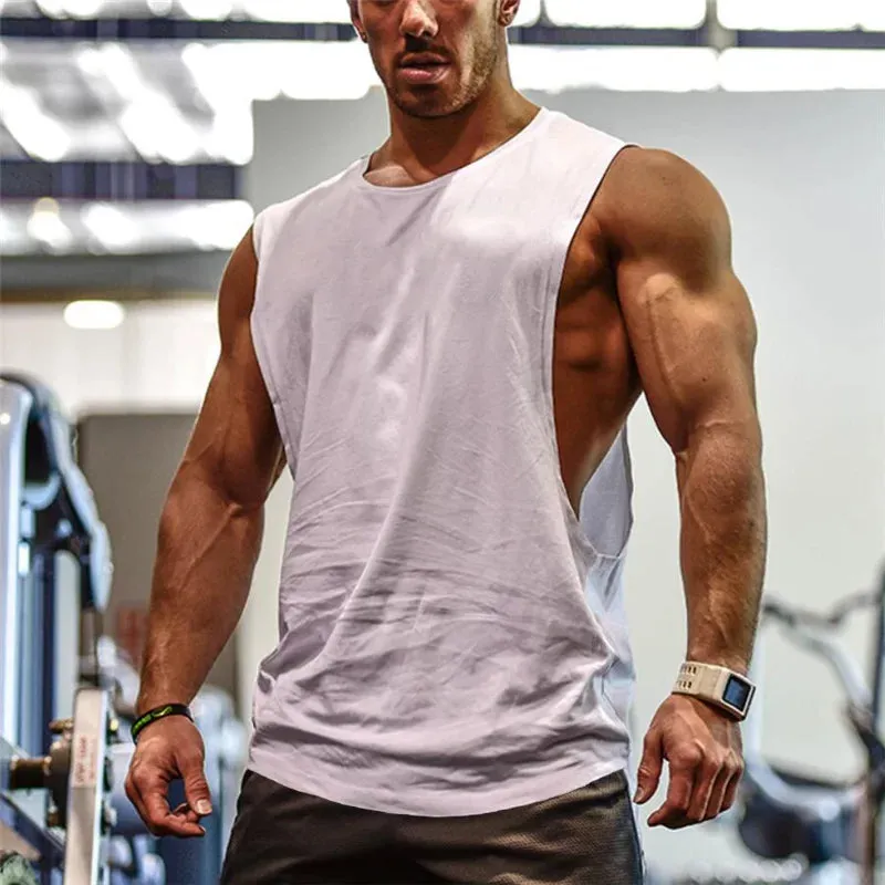 Bodybuilding Tank Tops Men Sports Sleeveless shirt Muscle
