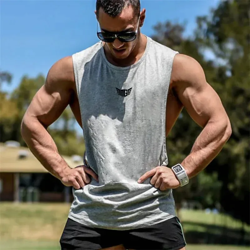 Bodybuilding Tank Tops Men Sports Sleeveless shirt Muscle